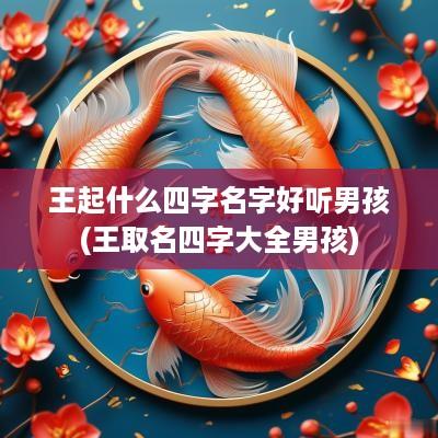 王起什么四字名字好听男孩(王取名四字大全男孩)