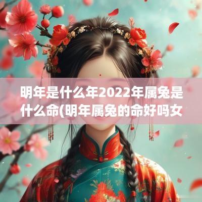 明年是什么年2025年属兔是什么命(明年属兔的命好吗女孩名字怎么取)
