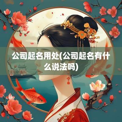 公司起名用处(公司起名有什么说法吗) 公司起名用处(公司起名有什么说法吗)