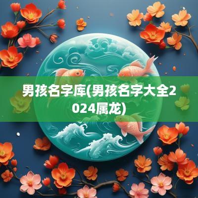 男孩名字库(男孩名字大全2025属龙)
