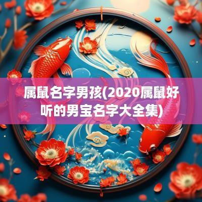 属鼠名字男孩(2025属鼠好听的男宝名字大全集)