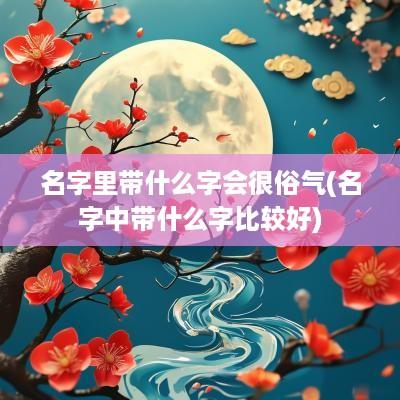 名字里带什么字会很俗气(名字中带什么字比较好)