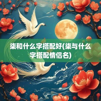 柒和什么字搭配好(柒与什么字搭配情侣名)