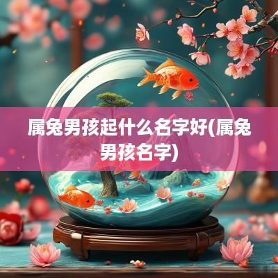 属兔男孩起什么名字好(属兔男孩名字)