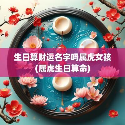 生日算财运名字吗属虎女孩(属虎生日算命)
