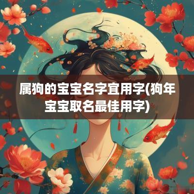 属狗的宝宝名字宜用字(狗年宝宝取名最佳用字)