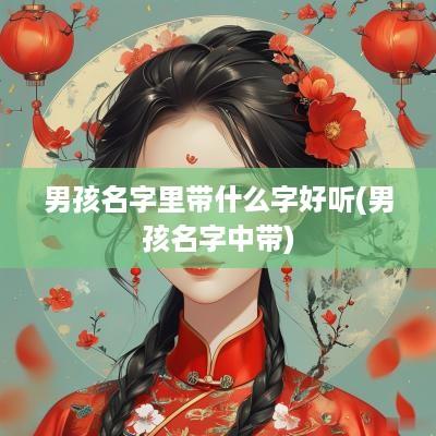 男孩名字里带什么字好听(男孩名字中带)