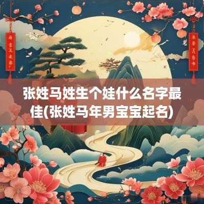 张姓马姓生个娃什么名字最佳(张姓马年男宝宝起名)