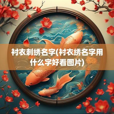 衬衣刺绣名字(衬衣绣名字用什么字好看图片)