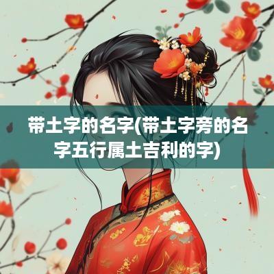 带土字的名字(带土字旁的名字五行属土吉利的字)
