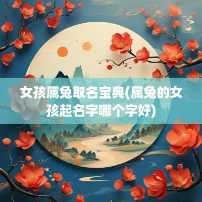 女孩属兔取名宝典(属兔的女孩起名字哪个字好)