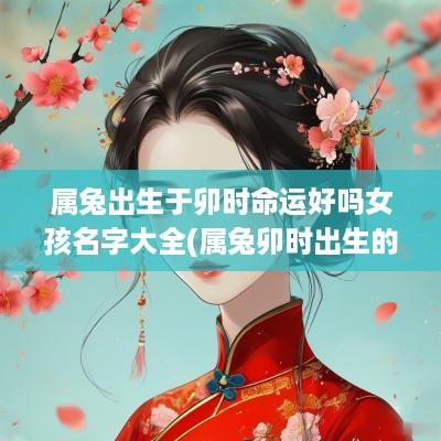 属兔出生于卯时命运好吗女孩名字大全(属兔卯时出生的女孩好不好)