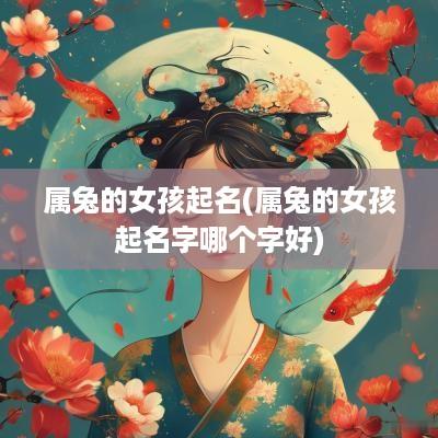 属兔的女孩起名(属兔的女孩起名字哪个字好)