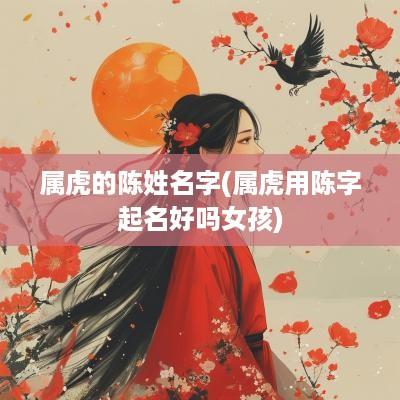 属虎的陈姓名字(属虎用陈字起名好吗女孩)