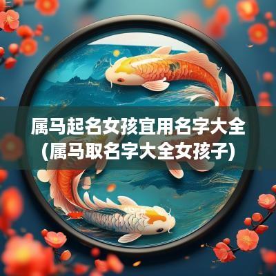 属马起名女孩宜用名字大全(属马取名字大全女孩子)