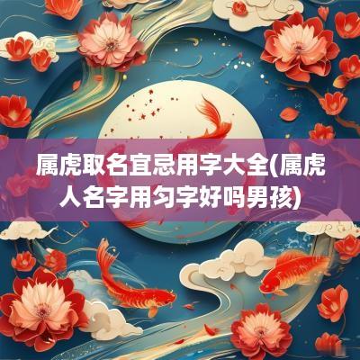 属虎取名宜忌用字大全(属虎人名字用匀字好吗男孩)