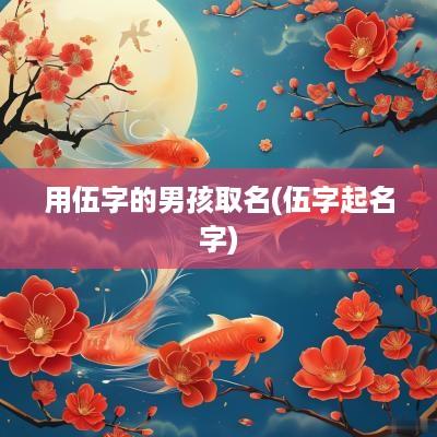 用伍字的男孩取名(伍字起名字)