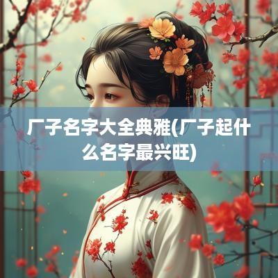 厂子名字大全典雅(厂子起什么名字最兴旺)