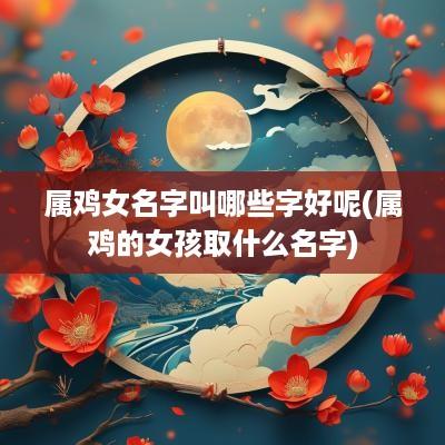 属鸡女名字叫哪些字好呢(属鸡的女孩取什么名字)
