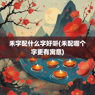 禾字配什么字好听(禾配哪个字更有寓意)