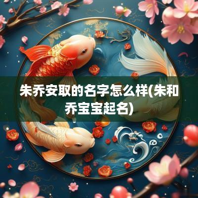 朱乔安取的名字怎么样(朱和乔宝宝起名)