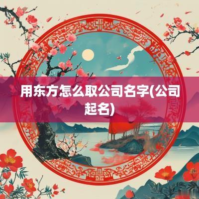 用东方怎么取公司名字(公司起名)