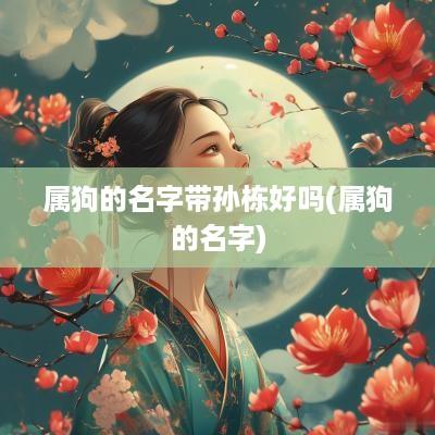 属狗的名字带孙栋好吗(属狗的名字)
