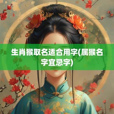生肖猴取名适合用字(属猴名字宜忌字)