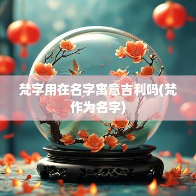 梵字用在名字寓意吉利吗(梵作为名字)