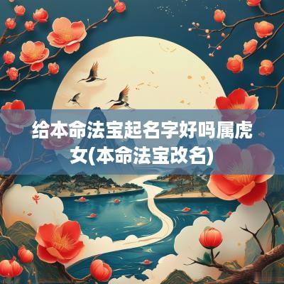 给本命法宝起名字好吗属虎女(本命法宝改名)