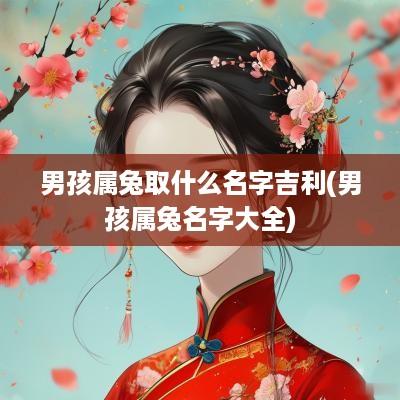 男孩属兔取什么名字吉利(男孩属兔名字大全)