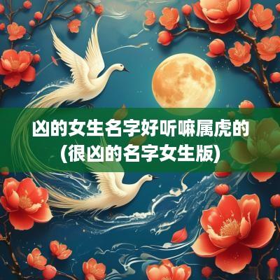 凶的女生名字好听嘛属虎的(很凶的名字女生版)