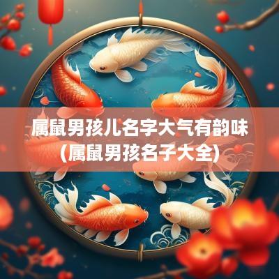 属鼠男孩儿名字大气有韵味(属鼠男孩名子大全)