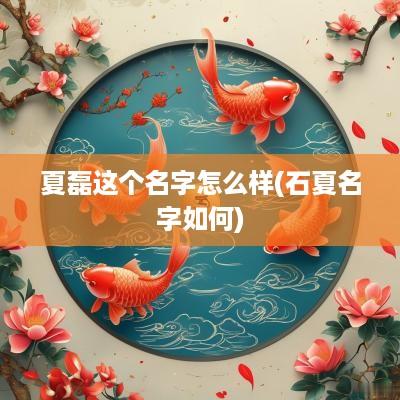 夏磊这个名字怎么样(石夏名字如何)