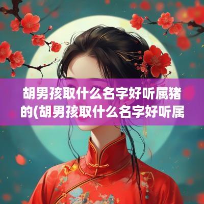 胡男孩取什么名字好听属猪的(胡男孩取什么名字好听属猪女孩) 胡男孩取什么名字好听属猪的(胡男孩取什么名字好听属猪女孩)