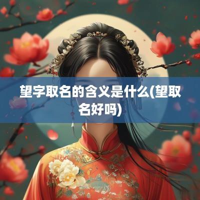 望字取名的含义是什么(望取名好吗)