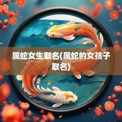 属蛇女生取名(属蛇的女孩子取名)