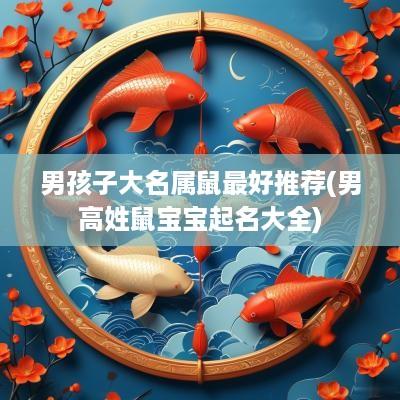 男孩子大名属鼠最好推荐(男高姓鼠宝宝起名大全)