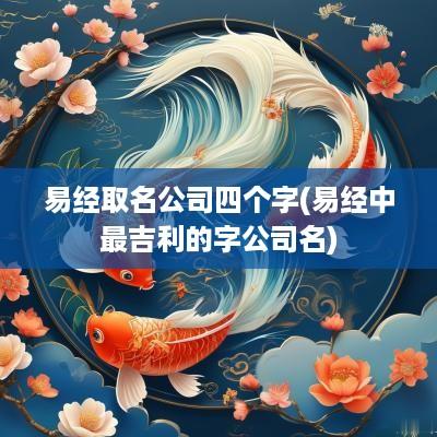 易经取名公司四个字(易经中最吉利的字公司名)
