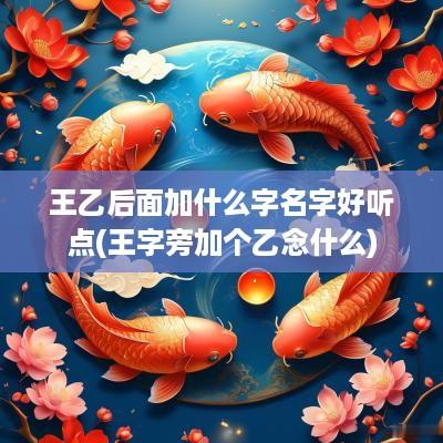 王乙后面加什么字名字好听点(王字旁加个乙念什么)
