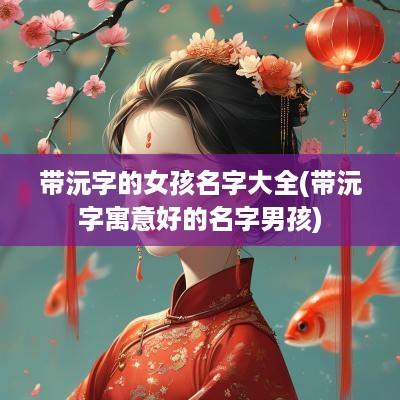 带沅字的女孩名字大全(带沅字寓意好的名字男孩)