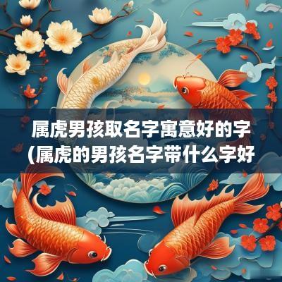 属虎男孩取名字寓意好的字(属虎的男孩名字带什么字好)
