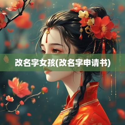 改名字女孩(改名字申请书)