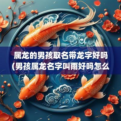 属龙的男孩取名带龙字好吗(男孩属龙名字叫雨好吗怎么取)
