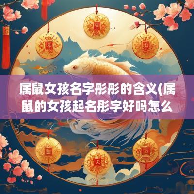 属鼠女孩名字彤彤的含义(属鼠的女孩起名彤字好吗怎么取)