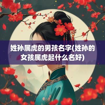 姓孙属虎的男孩名字(姓孙的女孩属虎起什么名好)