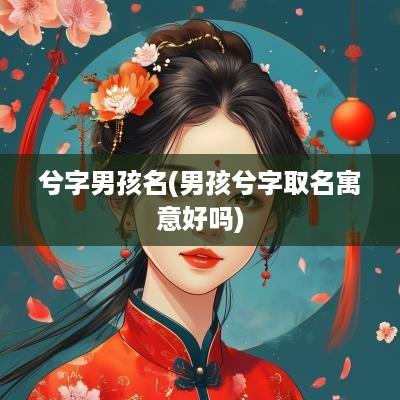 兮字男孩名(男孩兮字取名寓意好吗)