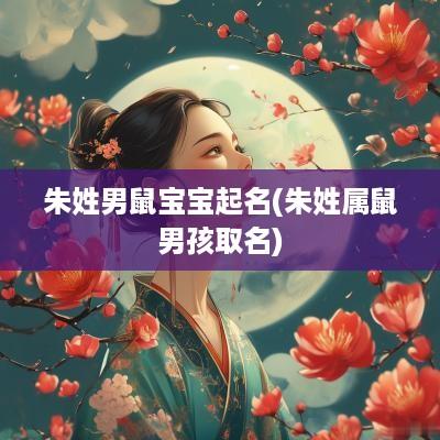 朱姓男鼠宝宝起名(朱姓属鼠男孩取名)