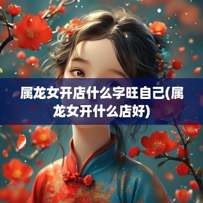 属龙女开店什么字旺自己(属龙女开什么店好)