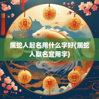 属蛇人起名用什么字好(属蛇人取名宜用字)